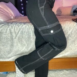 Black cargo pants